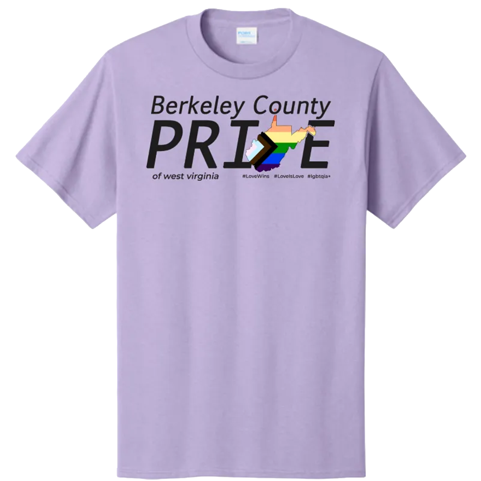Lavender Berkeley County Pride T-shirt available from Epic Level Ink