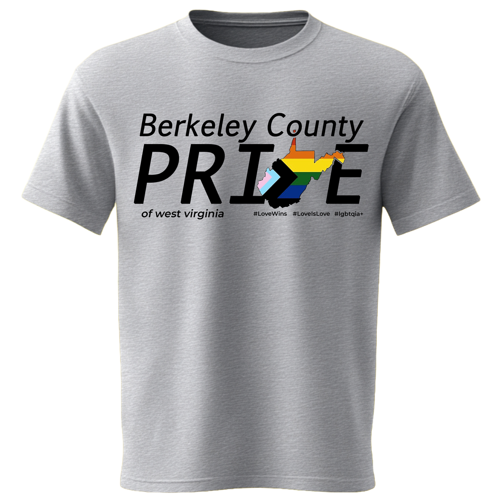 Gray Berkeley County Pride T-shirt available from YE Creations by Lori